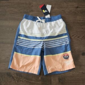 Reebok Boys' Colorblock Swim Trunks Sz S